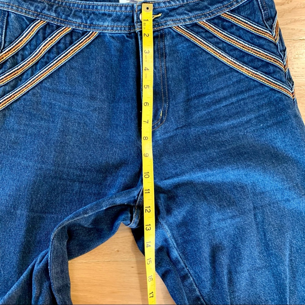 Retro Stripe FREE PEOPLE Flare Bell Bottom Sz 29